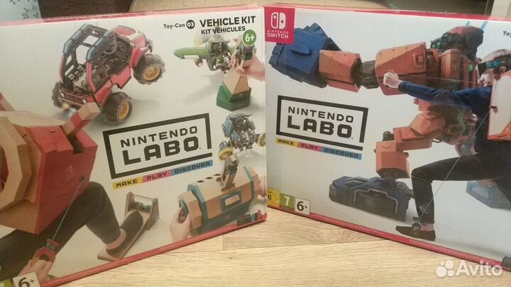 Наборы Nintendo labo (руль и робот) новые