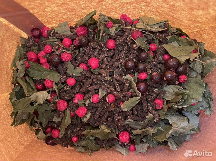 Иван чай со смородиной 1кг, кипрей, крафтовый