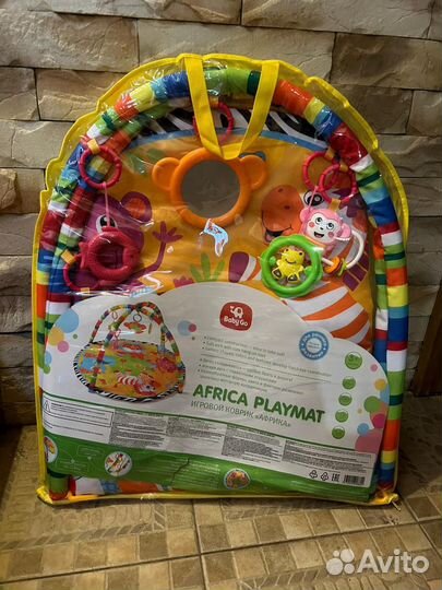 Развивающий коврик baby go новый