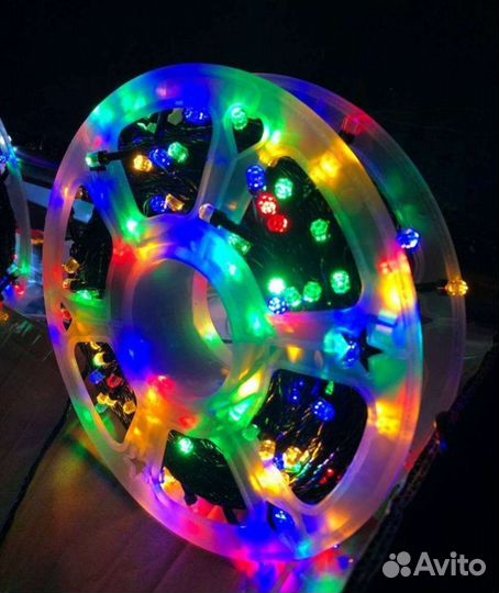 Уличная гирлянда 50 метров, гирлянда 50 м