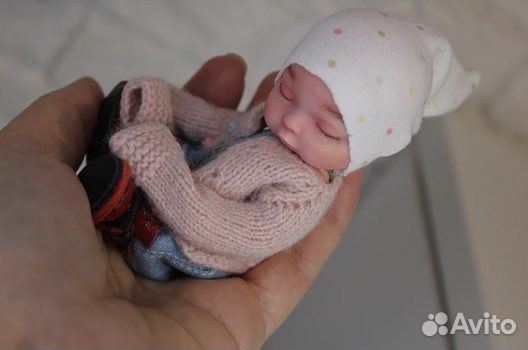 Пупс миниреборн ооак кастом кукла пупсик