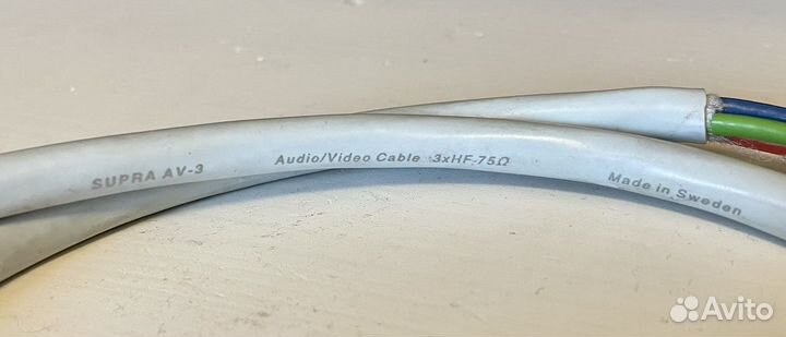 Supra av-3 3rca межблочный кабель (Швеция)