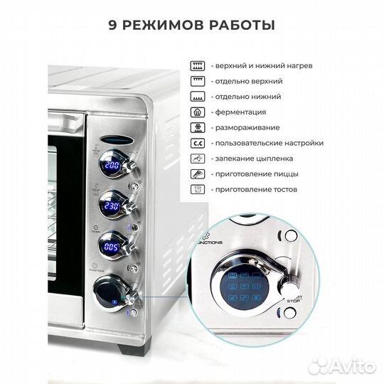 Конвекционная печь gemlux GL-OR-2665 LUX