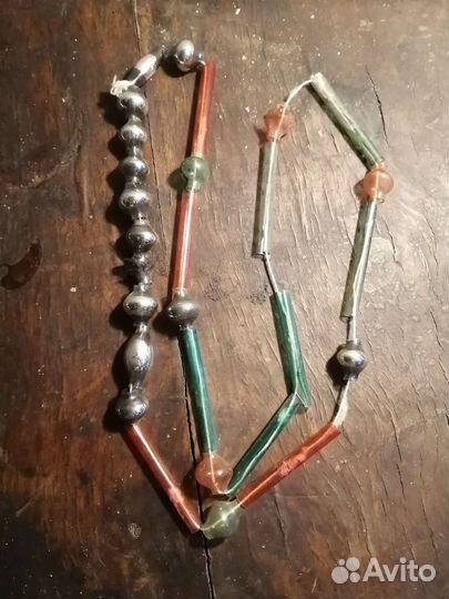 Елочные игрушки СССР стеклярус