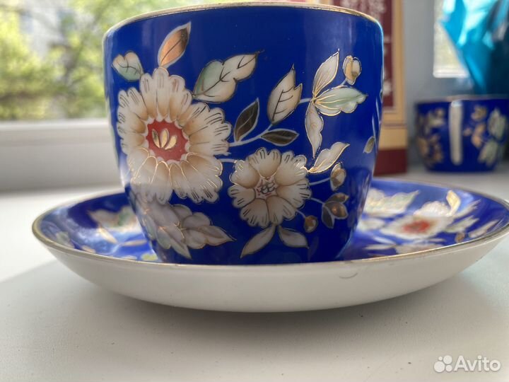 Чайная пара песочное цветы