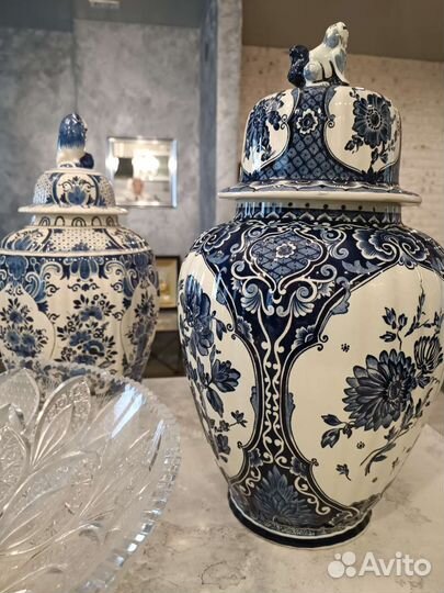 Антикварные тюльпановые вазы