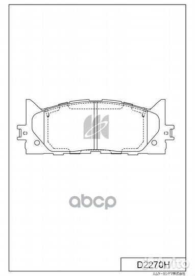 Колодки тормозные toyota camry V40 06/V50 11