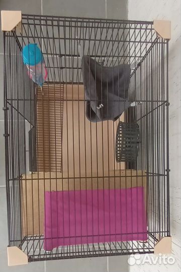 Клетка для грызунов со всем необходимым