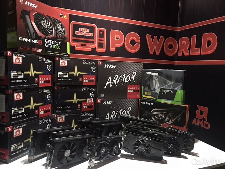 Игровые Видеокарты под любой бюджет RX/GTX