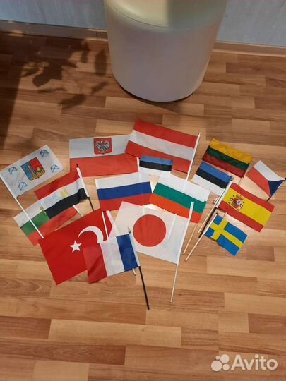 Набор флажков разных стран