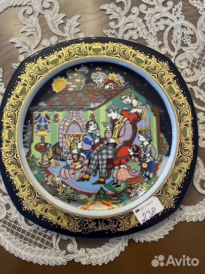Настенная тарелка розенталь
