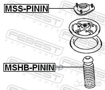 Пыльник переднего амортизатора mshbpinin Febest