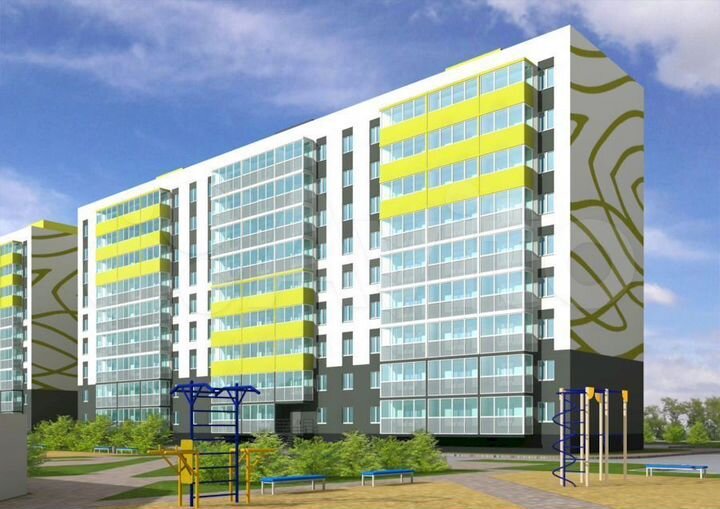 2-к. квартира, 66,4 м², 9/9 эт.