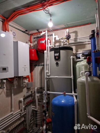 Монтаж автономного отопления и водоснабжения