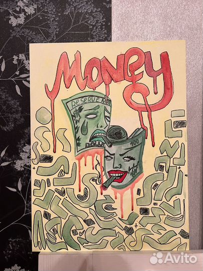 Картина акрилом 