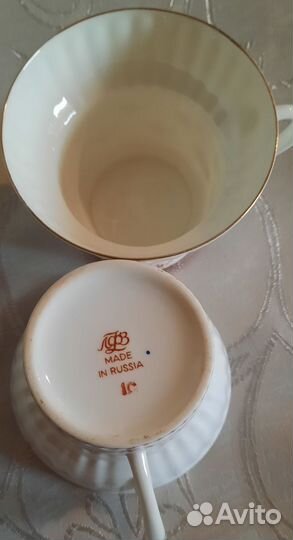 Кофейные чашки лфз костяной фарфор