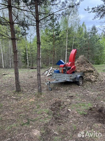 Измельчение веток деревьев
