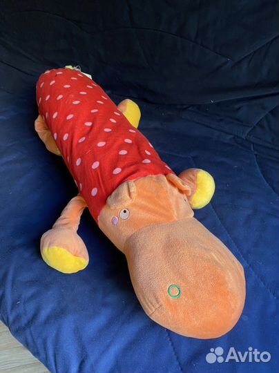 Мягкая игрушка бегемот IKEA икеа