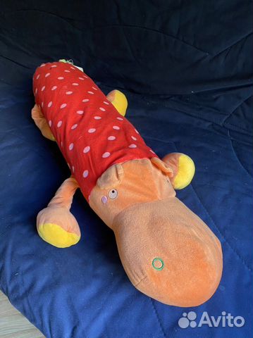 Мягкая игрушка бегемот IKEA икеа