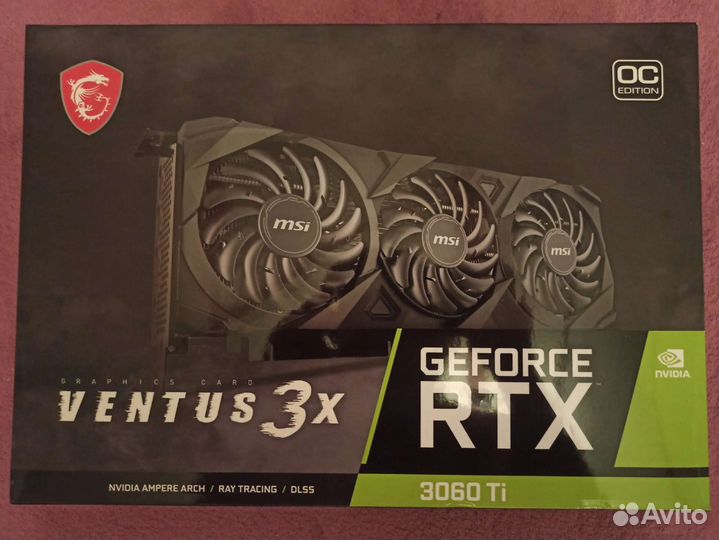 Видеокарта GeForce RTX 3060Ti venture 3X 8G OC LHR
