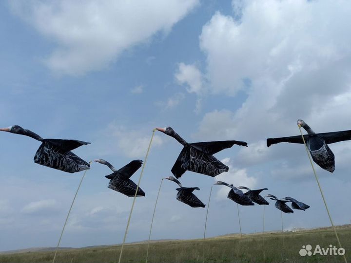 Чучело для охоты Серый гусь (флюгер)