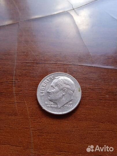 Монета one dime Liberty