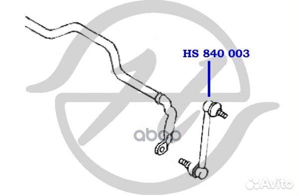 Стойка переднего стабилизатора chevrolet aveo 2007