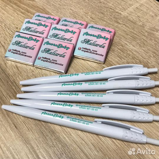 Ручки с логотипом. Нанесение принта на канцтовары