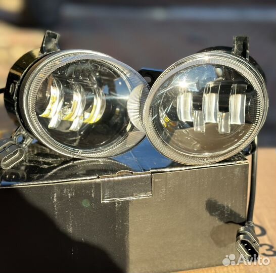 Противотуманные фары LED Audi 5линз жел/бел (033)