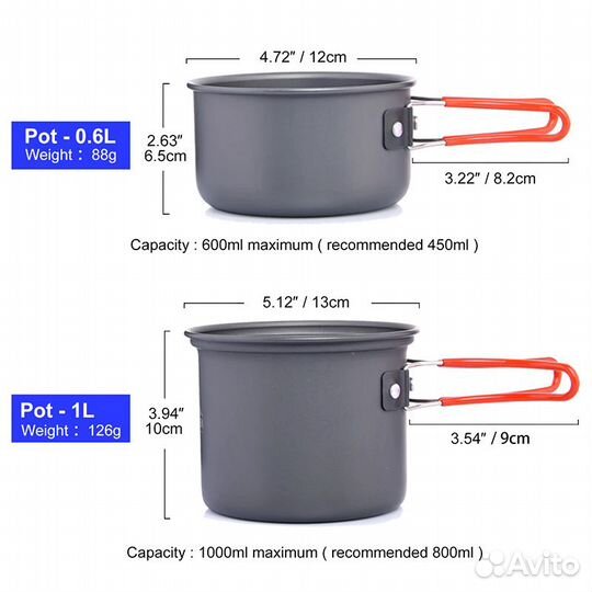 Туристический кухонный набор Widesea wscs-1012