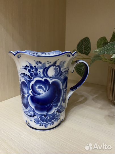 Бокал колокольчик гжель авторская (ООО Звезда гжел