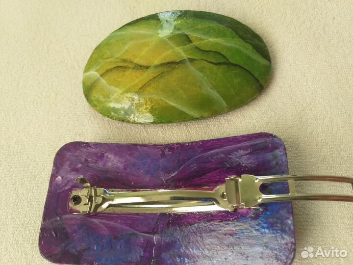 Заколка для волос в стиле Mineral Art