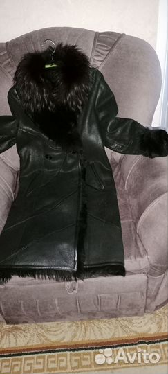 Дубленка брендовая натуральная женская р. 46-48