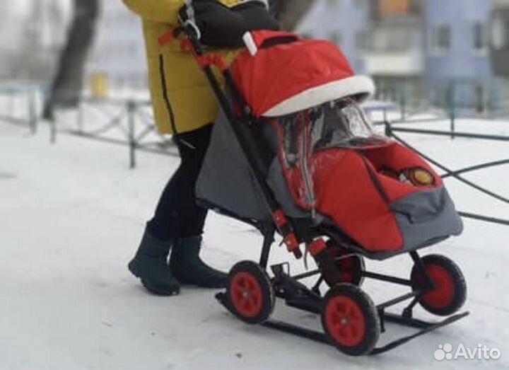 Санки коляска galaxy sity 2 в 1
