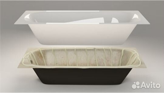 Реставрация старых ванн. Технология ванна в ванну