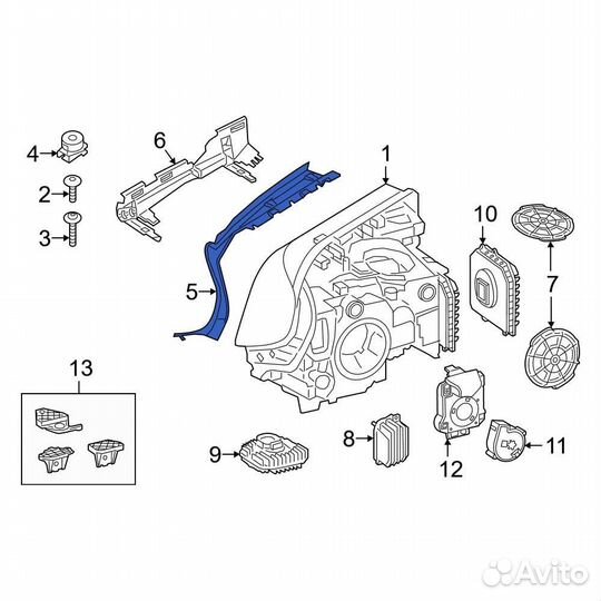 Уплотнитель фары П