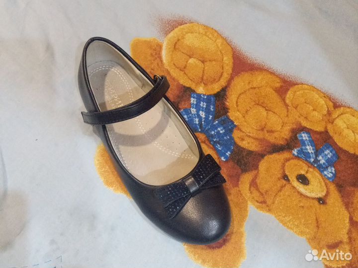 Туфли синие для девочки