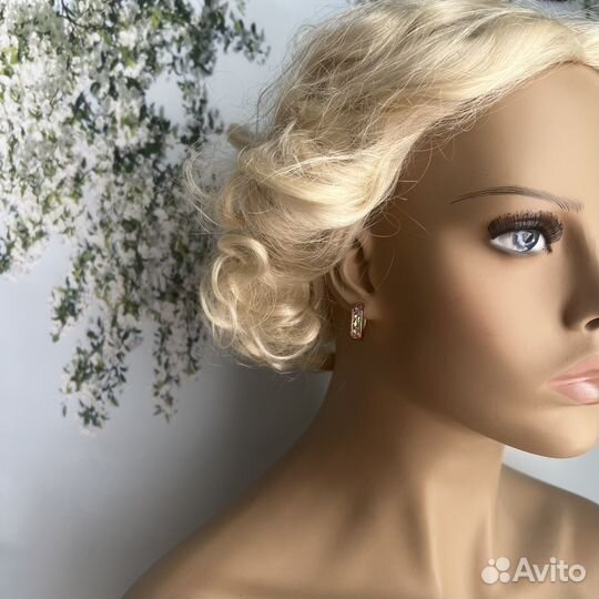 Серьги со Swarovski кольца конго