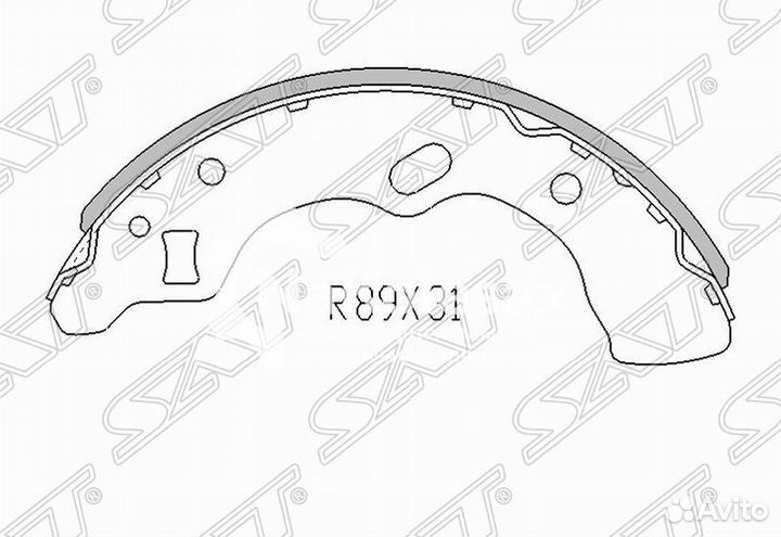 Колодки тормозные зад mazda demio DW 96-02