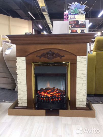 Электрокамин под камень 