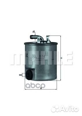 Фильтр топливный KL174 Mahle/Knecht