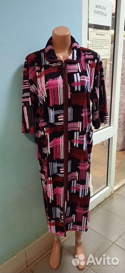 Халат женский хлопок новый велюр