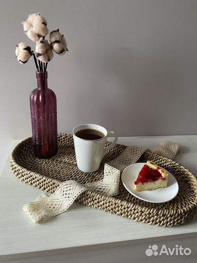 Плетеный поднос