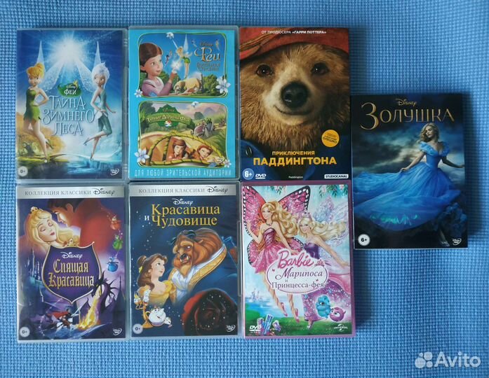 Видео диски мульт, фильмы обычные и Blu-ray