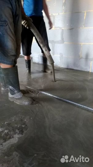 Стяжка пола, заливка теплых полов