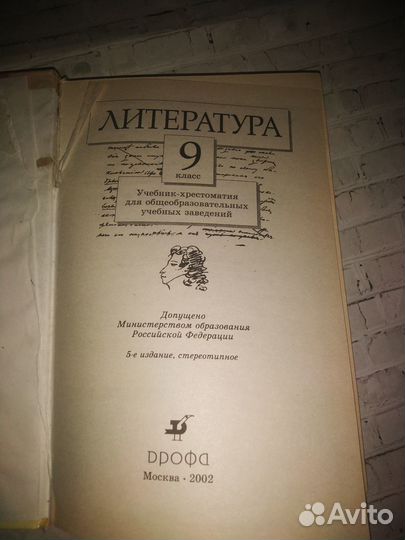 Литература 9 класс