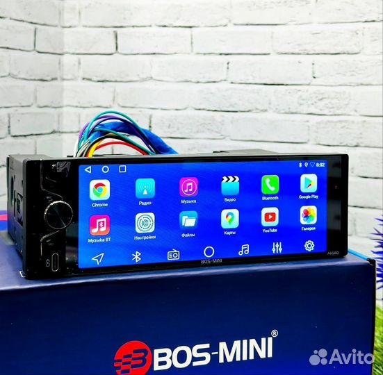 Магнитола Bos Mini 1din на Android
