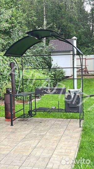 Кованные мангалы с крышей