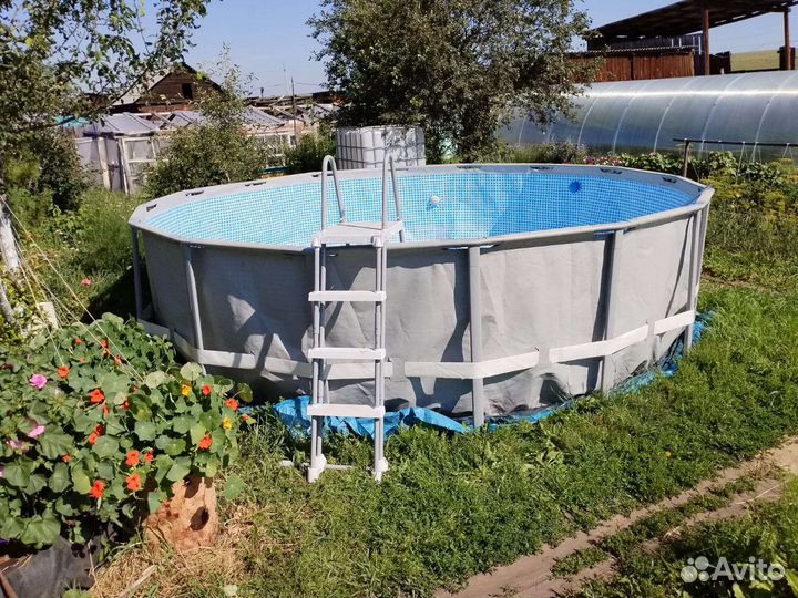 Каркасный бассейн intex 4.88*1.22