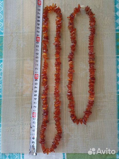 Бусы янтарь винтажные